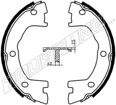 Комплект тормозных колодок, стояночная тормозная система TRUSTING купить
