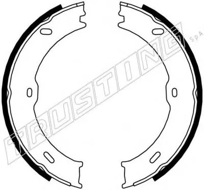 Комплект тормозных колодок, стояночная тормозная система TRUSTING купить