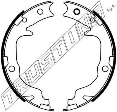 Комплект тормозных колодок, стояночная тормозная система TRUSTING купить