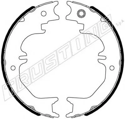Комплект тормозных колодок, стояночная тормозная система TRUSTING купить