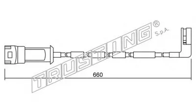Сигнализатор, износ тормозных колодок TRUSTING купить