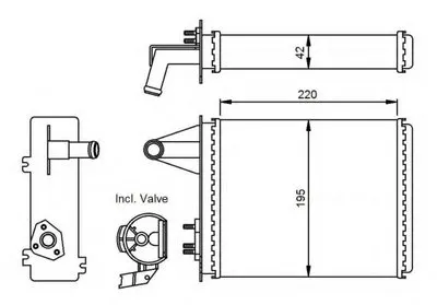 Теплообменник, отопление салона NRF купить