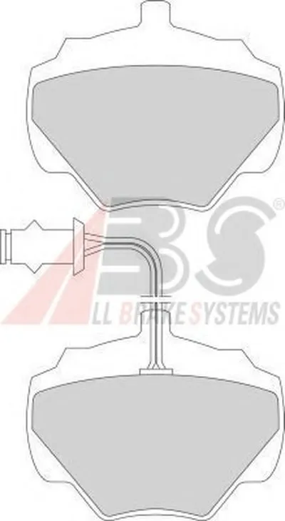 Комплект тормозных колодок, дисковый тормоз A.B.S. купить