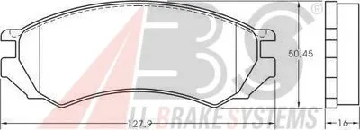 Комплект тормозных колодок, дисковый тормоз A.B.S. купить