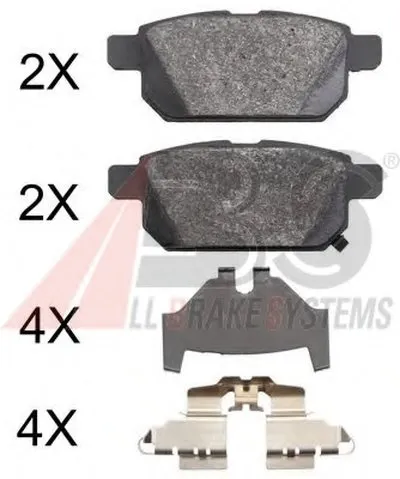 Комплект тормозных колодок, дисковый тормоз A.B.S. купить
