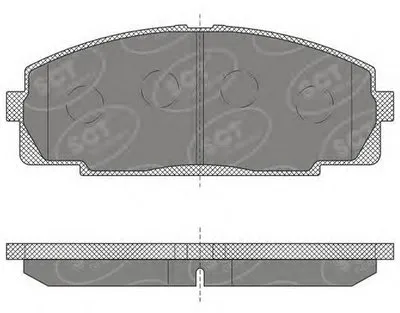 Комплект тормозных колодок, дисковый тормоз SCT Germany купить