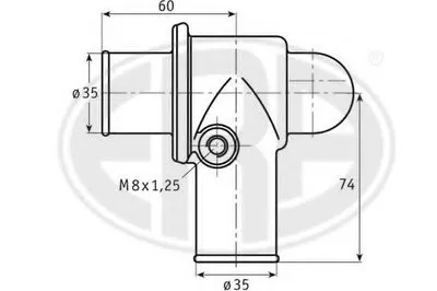 Термостат, охлаждающая жидкость ERA купить