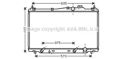 Радиатор, охлаждение двигателя AVA QUALITY COOLING купить