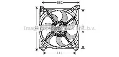 Вентилятор, охлаждение двигателя AVA QUALITY COOLING купить
