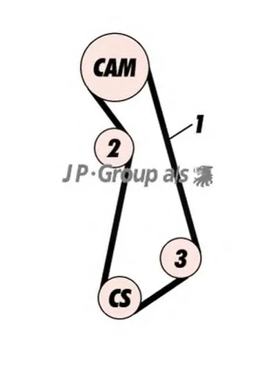 Комплект ремня ГРМ QH JP GROUP купить