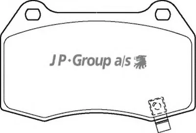 Комплект тормозных колодок, дисковый тормоз QH JP GROUP купить