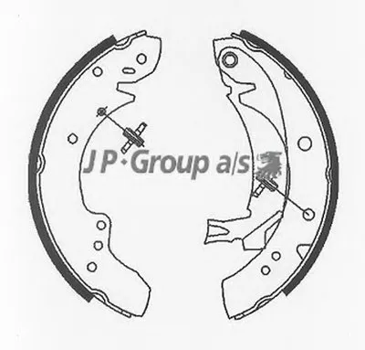 Комплект тормозных колодок QH JP GROUP купить