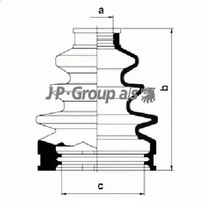 Комплект пылника, приводной вал QH JP GROUP купить