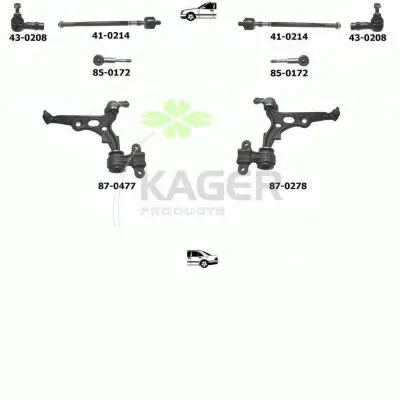 Подвеска колеса KAGER купить