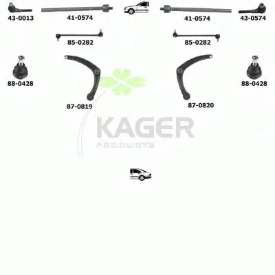 Подвеска колеса KAGER купить