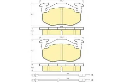 Комплект тормозных колодок, дисковый тормоз GIRLING купить