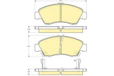 Комплект тормозных колодок, дисковый тормоз GIRLING купить