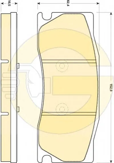 Комплект тормозных колодок, дисковый тормоз GIRLING купить