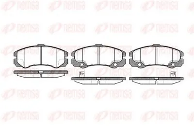 Комплект тормозных колодок, дисковый тормоз KAWE купить
