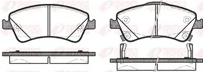 Комплект тормозных колодок, дисковый тормоз KAWE купить