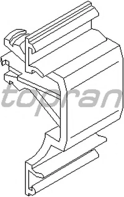 Зажим, молдинг / защитная накладка TOPRAN купить