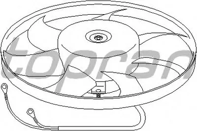 Вентилятор, охлаждение двигателя TOPRAN купить