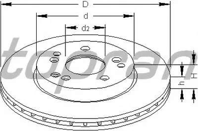 Тормозной диск TOPRAN купить