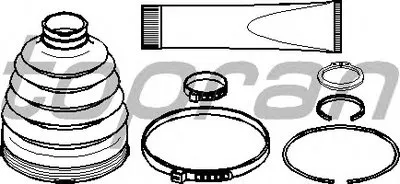 Комплект пылника, приводной вал TOPRAN купить