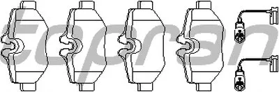 Комплект тормозных колодок, дисковый тормоз TOPRAN купить