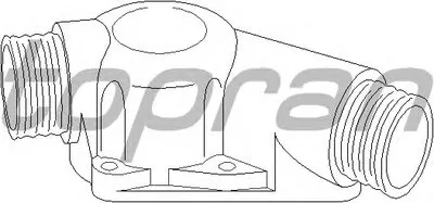 Фланец охлаждающей жидкости TOPRAN купить