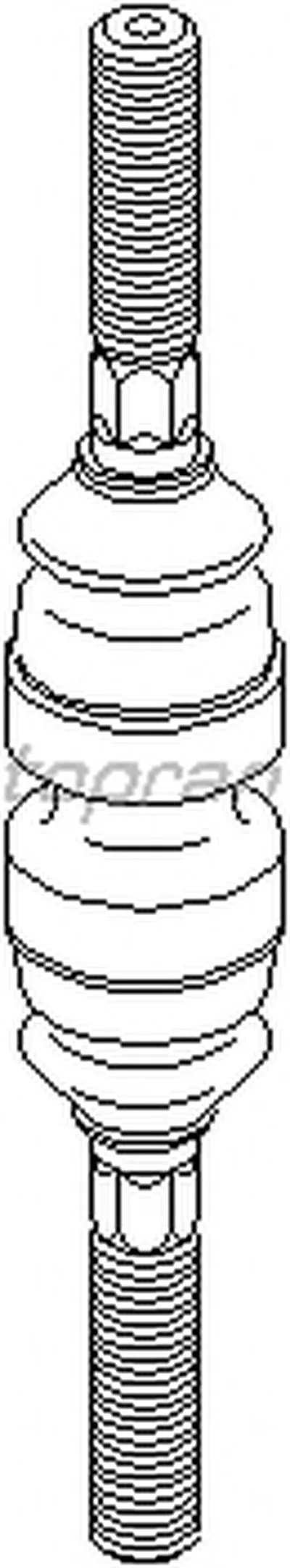 Наконечник поперечной рулевой тяги TOPRAN купить