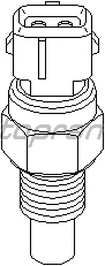 Датчик, температура охлаждающей жидкости TOPRAN купить