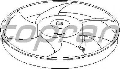 Вентилятор, охлаждение двигателя TOPRAN купить