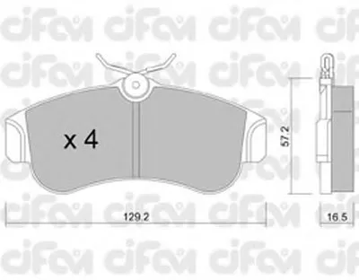Комплект тормозных колодок, дисковый тормоз CIFAM купить
