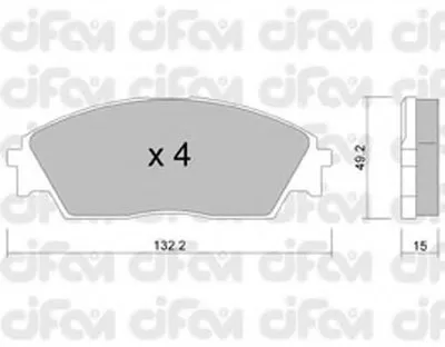 Комплект тормозных колодок, дисковый тормоз CIFAM купить