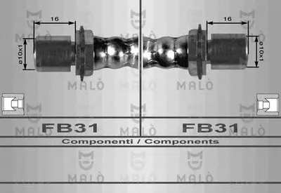 Тормозной шланг MALÒ купить