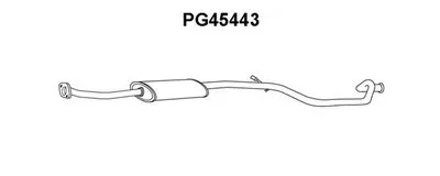 Средний глушитель выхлопных газов VENEPORTE купить