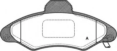 Комплект тормозных колодок, дисковый тормоз ADVANCE OPEN PARTS купить