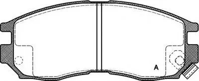 Комплект тормозных колодок, дисковый тормоз ADVANCE OPEN PARTS купить