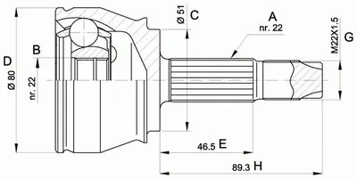 Шарнирный комплект, приводной вал SPIN OPEN PARTS купить