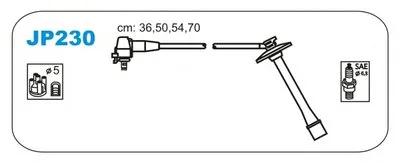Комплект проводов зажигания JANMOR купить