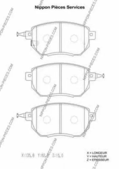 Комплект тормозных колодок, дисковый тормоз NPS купить