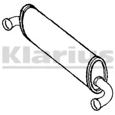 Средний глушитель выхлопных газов KLARIUS купить