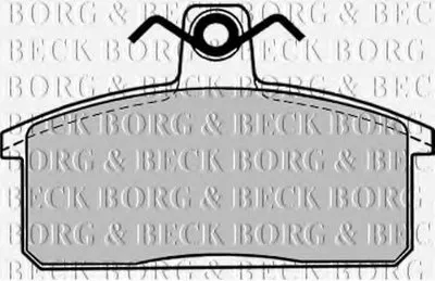 Комплект тормозных колодок, дисковый тормоз BORG & BECK купить