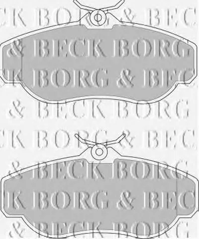 Комплект тормозных колодок, дисковый тормоз BORG & BECK купить