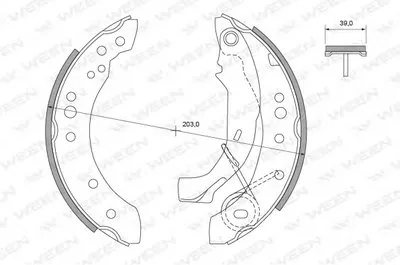 Комплект тормозных колодок WEEN купить