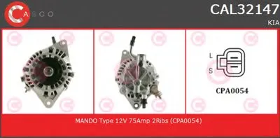 Генератор GENUINE SERIES CASCO купить