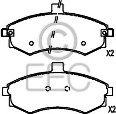 Комплект тормозных колодок, дисковый тормоз EEC купить
