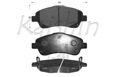 Комплект тормозных колодок, дисковый тормоз KAISHIN купить