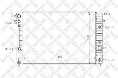 Радиатор, охлаждение двигателя STELLOX купить